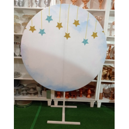 SUBLIMADO ESTRELINHAS  AZUL E BRANCO  150M