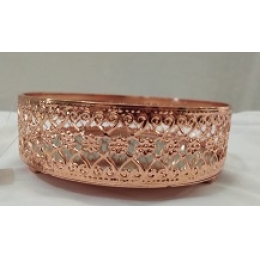 BAND METAL REDONDA ROSE GOLD  P