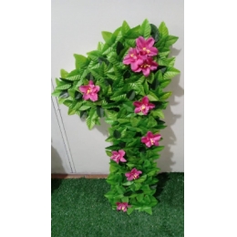 NUMERO 01 DE FOLHAGEM E FLOR PINK
