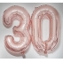 NUMERO 30 ROSE GOLD 70CM S- GAS HELIO