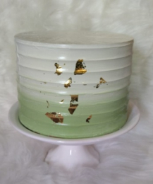 BOLO BRANCO MESC VERDE  MASSA CENOG 20x14