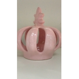 COROA DE CERAMICA ROSA M