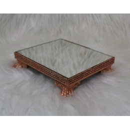 BANDEJA STRASS ROSE GOLD QUAD