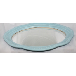 BANDEJA ESPELHADA OVAL AZUL BB CINT